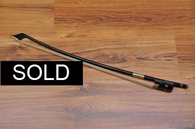 Double bass bow by Carbondix. Fibre. Freng Frog (used)
