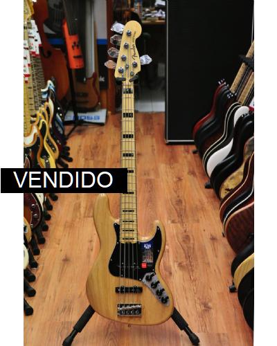 Fender American Elite Jazz Bass V Natural MN