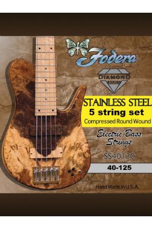 Fodera Strings 5 Stainless Steel 40-125 Fodera Strings 5 Stainless Steel 40-125