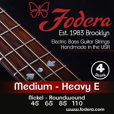 Fodera Strings Nickel 45-110 Medium Heavy E