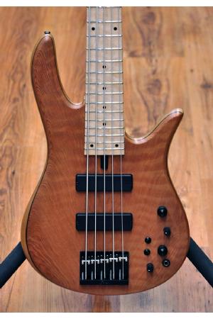 Fodera Monarch Std Special Doctorbass Edition Bird's eye Maple Board 5 string 17.5mm spacing-Figured Redwood top Fodera Monarch Std Special Doctorbass Edition Bird's eye Maple Board 5 string 17.5mm spacing-Figured Redwood top