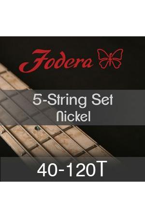 Fodera Strings 5 Nickel 40-120T Extra Long Fodera Strings 5 Nickel 40-120T Extra Long