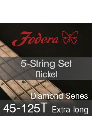 Fodera Strings 5 Nickel Diamond Series 45-125T Extra Long Fodera Strings 5 Nickel Diamond Series 45-125T Extra Long