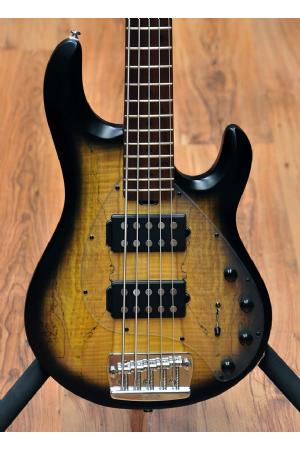 Sterling by Music Man StingRay Ray 35 HH RM/M Natural Burl Satin Sterling by Music Man StingRay Ray 35 HH RM/M Natural Burl Satin