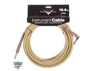 Fender Custom Shop Cable Tweed 18.6ft/5.5m Angled