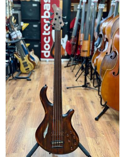 Mayones Patriot 5 Fretless MR Antique Brown Matt