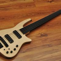 NS Design CR5 Radius Fretless Bass Guitar Natural