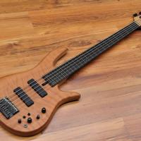 Fodera Monarch Std Special Doctorbass Edition Lined Fretless Ebony Board 5 string 17.5mm spacing-Oak Neck-Figured Redwood top