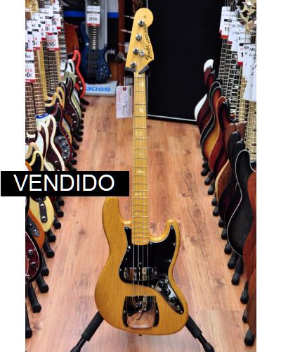 Fender American Vintage 1975 Jazz Bass Aged Natural-MN