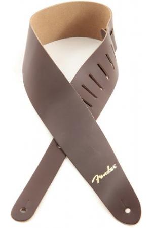 Fender Strap Leather Gold Logo Brown Fender Strap Leather Gold Logo Brown