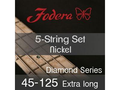Fodera Strings 5 Nickel Diamond Series 45-125 Extra Long
