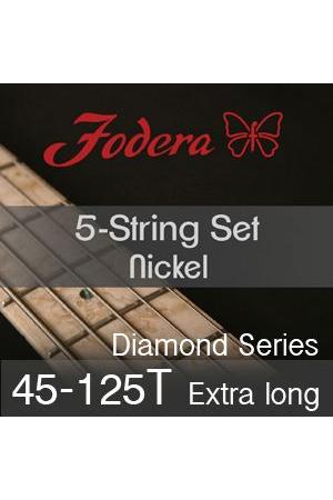 Fodera Strings 5 Nickel Diamond Series 45-125T Extra Long