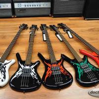 Warwick Corvette $$ SE TRIBAL BLACK & GREEN