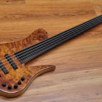 JCR ST5 Tuya Burl Fretless