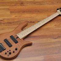Fodera Monarch Std Special Doctorbass Edition Bird's eye Maple Board 5 string 17.5mm spacing-Figured Redwood top