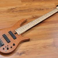 Fodera Monarch Std Special Doctorbass Edition Bird's eye Maple 5 string 19mm spacing-Figured Redwood top